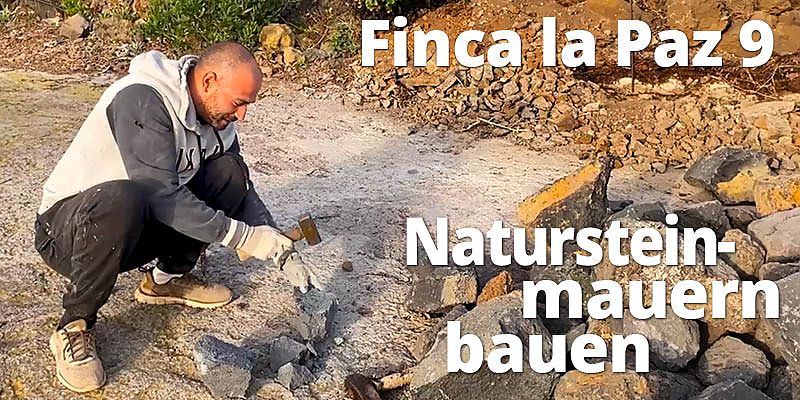 Mauern aus Natursteinen sind kleine Kunstwerke. Sie gestalten den Raum, geben Pflanzen Schutz und halten den Boden fest. Alles wird von Hand gesetzt. Jeder Stein ist einmalig.